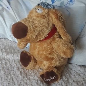 Dog wearing hat Stuffed Animal Plush toy